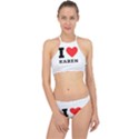 I love karen Racer Front Bikini Set View1