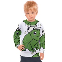 Frog With A Cowboy Hat Kids  Hooded Pullover by Teevova