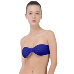 Picotee Blue	 - 	classic Bandeau Bikini Top