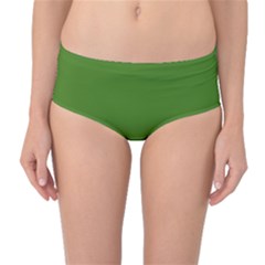 Light Seaweed Green	 - 	mid-waist Bikini Bottoms by ColorfulSwimWear