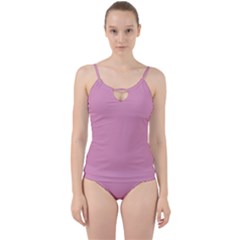 Kobi Pink	 - 	cut Out Top Tankini Set