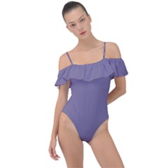 Purple Haze	 - 	frill Detail One Piece Swimsuit by ColorfulSwimWear