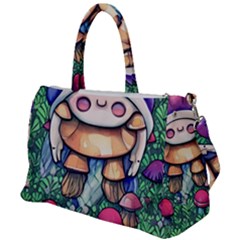 Foraging Natural Fairy Mushroom Craft Duffel Travel Bag by GardenOfOphir