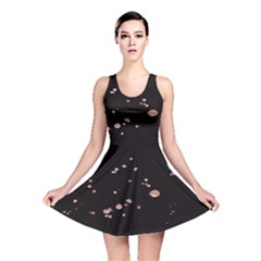 Abstract Rose Gold Glitter Background Reversible Skater Dress by artworkshop