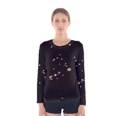 Abstract Rose Gold Glitter Background Women s Long Sleeve Tee