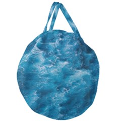 Blue Water Speech Therapy Giant Round Zipper Tote by artworkshop