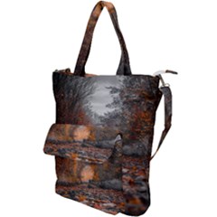 Breathe In Nature Background Shoulder Tote Bag by artworkshop