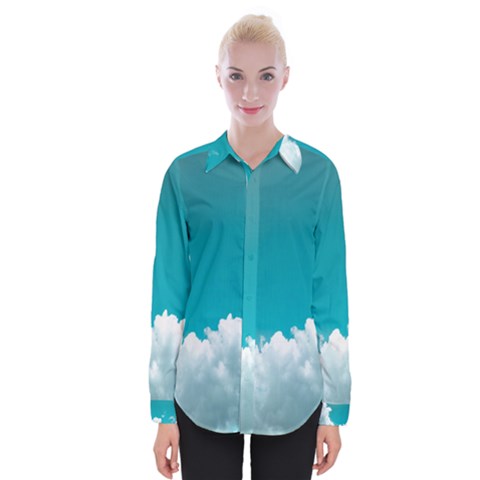 Clouds Hd Wallpaper Womens Long Sleeve Shirt by artworkshop