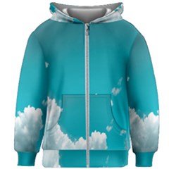 Clouds Hd Wallpaper Kids  Zipper Hoodie Without Drawstring