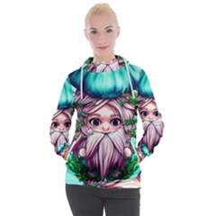 Witchy Forest Mushrooms Women s Hooded Pullover by GardenOfOphir