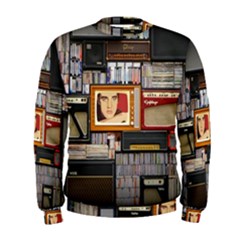 Vinyl Music Retro Studio Room Men s Sweatshirt