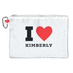 I Love Kimberly Canvas Cosmetic Bag (xl)