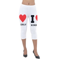 I Love Kimberly Lightweight Velour Capri Leggings  by ilovewhateva