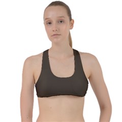 Dark Mocha	 - 	criss Cross Racerback Sports Bra by ColorfulSportsWear