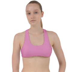 Ballet Slipper Pink	 - 	criss Cross Racerback Sports Bra by ColorfulSportsWear