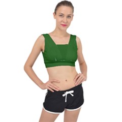 Lincoln Green	 - 	v-back Sports Bra by ColorfulSportsWear