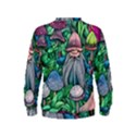 Mushroom Design Fairycore Forest Kids  Sweatshirt View2