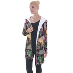 Mushroom Magic Longline Hooded Cardigan