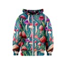 Forest Mushroom Kids  Zipper Hoodie View1