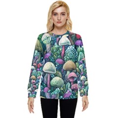 Mushroom Core Fairy Hidden Pocket Sweatshirt by GardenOfOphir