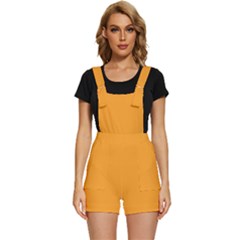 Zinnia Orange	 - 	short Overalls