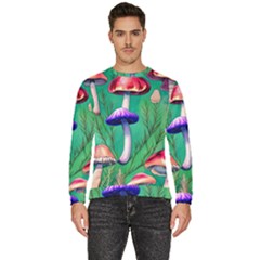 Foresty Mushroom Men s Fleece Sweatshirt