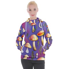 Farmcore Mushrooms Women s Hooded Pullover by GardenOfOphir