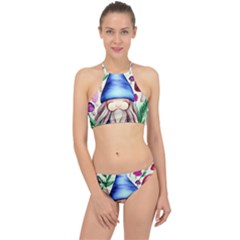 Tiny Mushroom Forest Scene Racer Front Bikini Set by GardenOfOphir