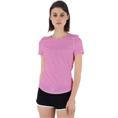 Ballet Slipper Pink	 - 	back Cut Out Sport Tee by ColorfulSportsWear