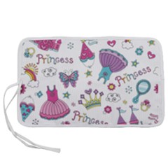 Princess Element Background Material Pen Storage Case (l) by Jancukart