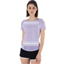 Square Purple Pattern Bead Purple Keffiyeh Purple Geometric Headdress Angle Violet Rectangle Back Cut Out Sport Tee View1