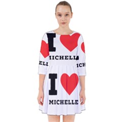 I Love Michelle Smock Dress by ilovewhateva