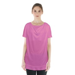 Liseran Pink	 - 	skirt Hem Sports Top