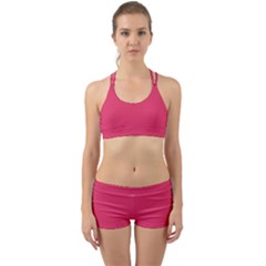 Cerise Pink	 - 	back Web Gym Set by ColorfulSportsWear