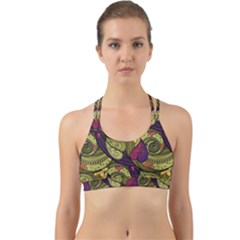 Pattern Vector Texture Style Garden Drawn Hand Floral Back Web Sports Bra