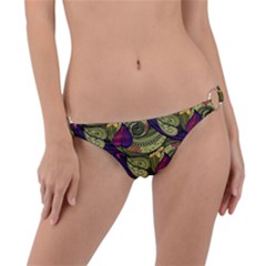 Pattern Vector Texture Style Garden Drawn Hand Floral Ring Detail Bikini Bottoms