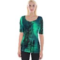 Aurora Northern Lights Celestial Magical Astronomy Wide Neckline Tee View1