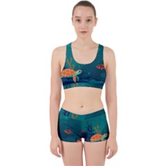 Ai Generated Ocean Sea Fish Aquatic Water Nature 5 Work It Out Gym Set by Pakemis