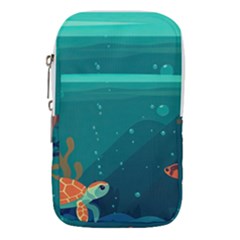 Ai Generated Ocean Sea Fish Aquatic Water Nature 5 Waist Pouch (small) by Pakemis