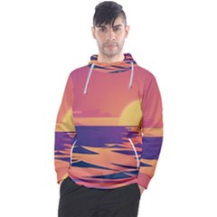 Sunset Ocean Beach Water Tropical Island Vacation Men s Pullover Hoodie