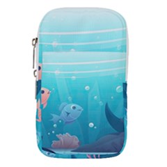 Ai Generated Ocean Sea Fish Aquatic Water Nature 4 Waist Pouch (small) by Pakemis