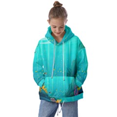 Intro Youtube Background Wallpaper Aquatic Water Kids  Oversized Hoodie by Pakemis