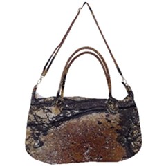 Rustic Charm Abstract Print Removal Strap Handbag by dflcprintsclothing