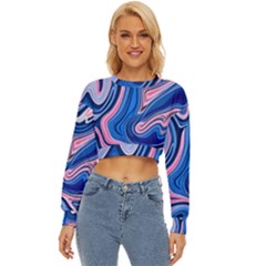 Abstract Liquid Art Pattern Lightweight Long Sleeve Sweatshirt by GardenOfOphir