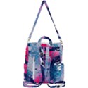 Fluid Art Pattern Crossbody Backpack View3