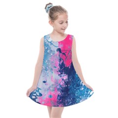 Fluid Art Pattern Kids  Summer Dress by GardenOfOphir