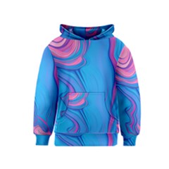 Liquid Background Pattern Kids  Pullover Hoodie by GardenOfOphir