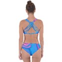 Liquid Background Pattern Criss Cross Bikini Set View2