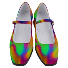 Fluid Background Pattern Women s Mary Jane Shoes