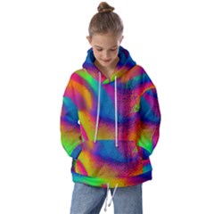 Fluid Background Pattern Kids  Oversized Hoodie by GardenOfOphir